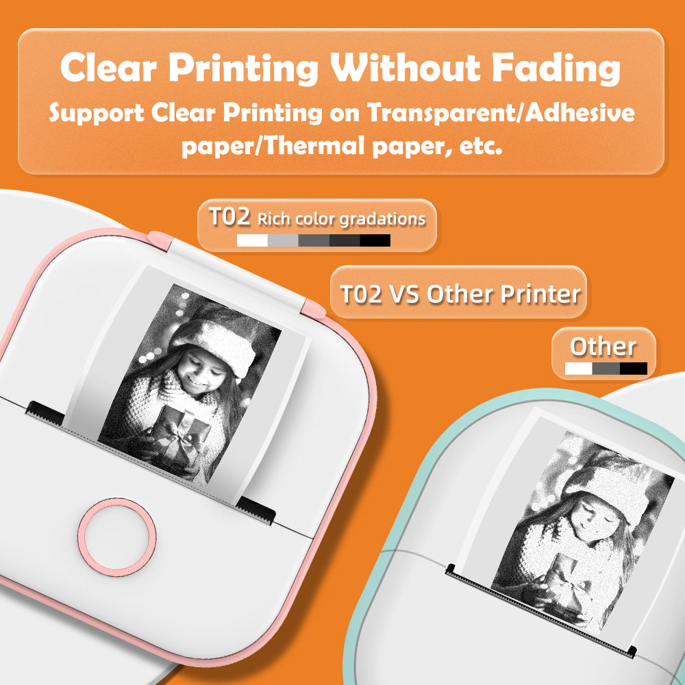 Thermal Pocket Printer - Bluetooth Compatible (NO INK)