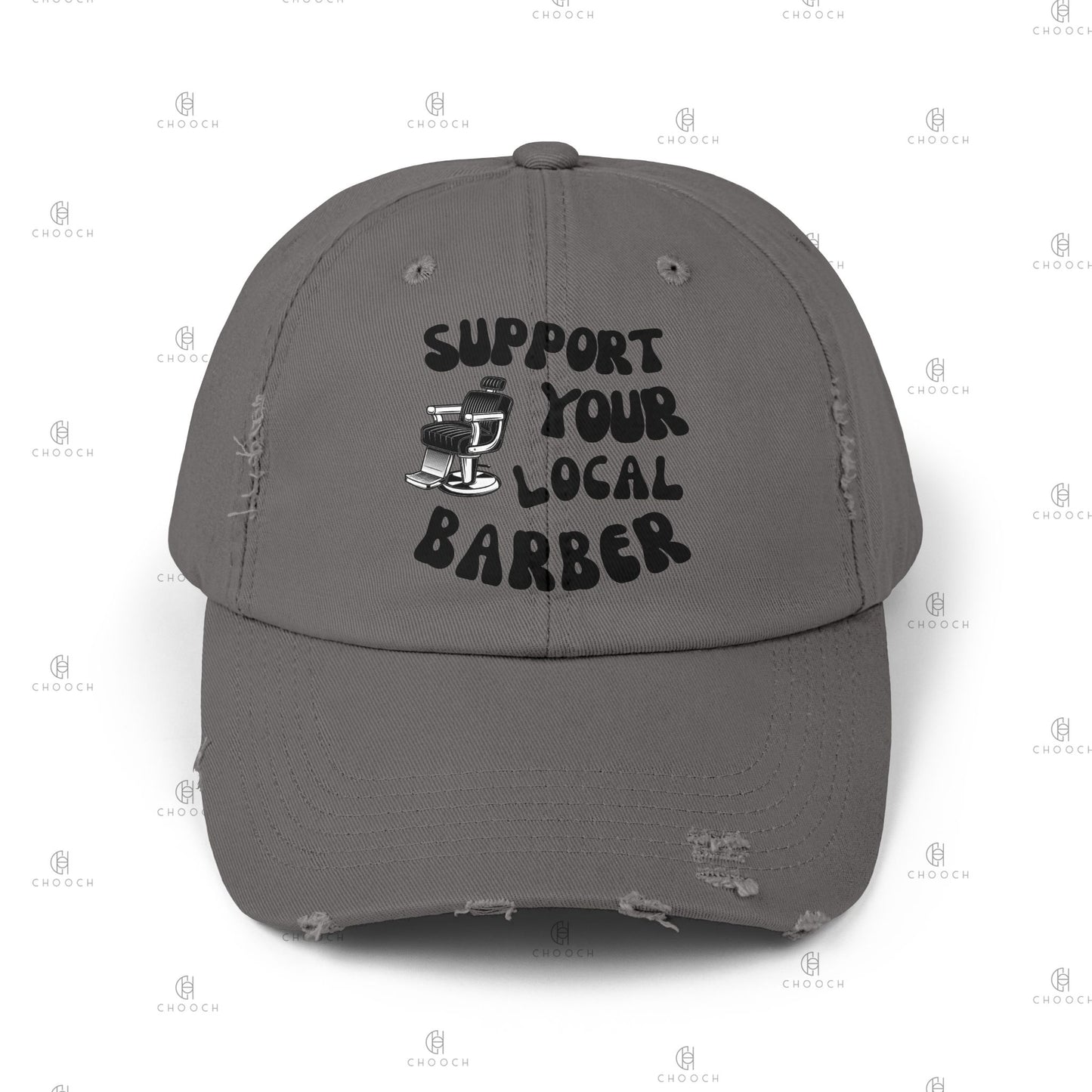 Support Your Local Barber - Distressed Dad Hat